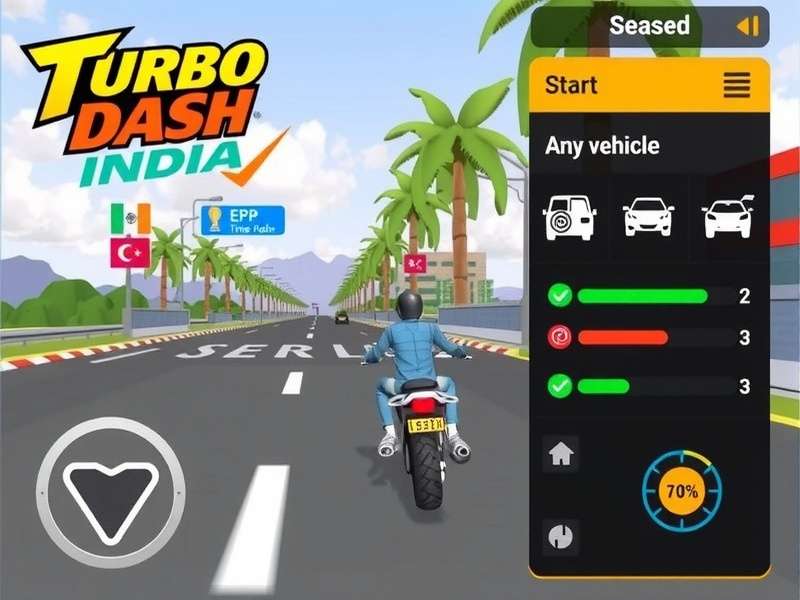 Turbo Dash India multiplayer racing screen
